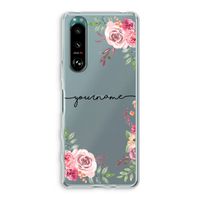 Rozen: Sony Xperia 5 III Transparant Hoesje