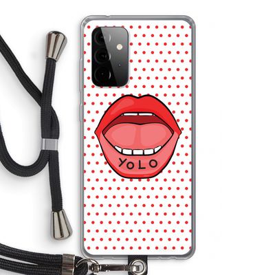 Yolo Denise: Samsung Galaxy A72 5G Transparant Hoesje met koord
