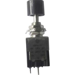 TRU COMPONENTS 1587790 TC-PA101A1BK Drukschakelaar 250 V/AC 3 A 1x aan/uit Continu 1 stuk(s)