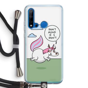 Unicorn: Huawei P20 Lite (2019) Transparant Hoesje met koord