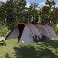 Tunnel Tent 5-Person met dak Grijs en Oranje 778 x 356 x 210 cm