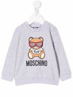 Moschino Kids sweat à imprimé Teddy Bear - Gris