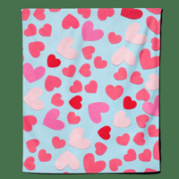 Valentijn Fleecedeken Hartjes - Pillow Buddies