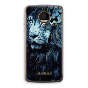 Darkness Lion: Motorola Moto Z Force Transparant Hoesje