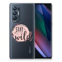 OPPO Find X3 Neo Telefoonhoesje met Naam Boho Stay Wild OPPO Find X3 Neo Telefoonhoesje met Naam Boho Stay Wild