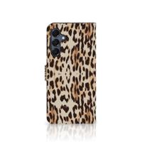 Samsung Galaxy A16 4G/5G | Telefoonhoesje | Met pasjeshouder | Leopard
