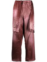 Maison MIHARA YASUHIRO pantalon à design superposé en effet - Rouge - thumbnail