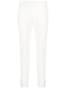 Moncler pantalon fuselé à taille mi-haute - Blanc