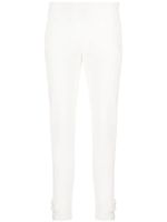 Moncler pantalon fuselé à taille mi-haute - Blanc