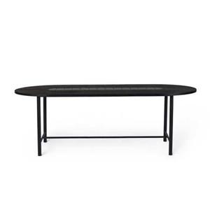 Warm Nordic Be My Guest tafel 220 zwart eiken met zwart detail