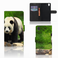 Sony Xperia L1 Telefoonhoesje met Pasjes Panda - thumbnail