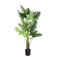 Kunstplant philodendron in zwarte pot L