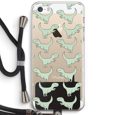 Dinos: iPhone 5 / 5S / SE Transparant Hoesje met koord