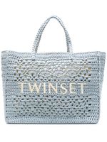 TWINSET sac Bohémien en crochet - Bleu