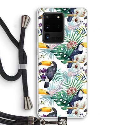 Tukans: Samsung Galaxy S20 Ultra Transparant Hoesje met koord