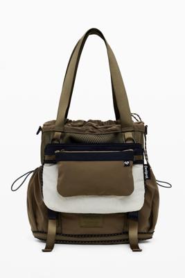 Grote uitbreidbare nylon rugzak - GREEN - U