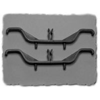 Hammond Electronics M795 Kabeldrager Kunststof Grijs (l x b x h) 122 x 10 x 20 mm 2 stuk(s) - thumbnail