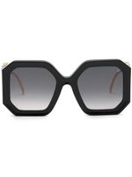 Philipp Plein lunettes de soleil Diva à monture oversize - Noir