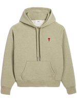 AMI Paris hoodie à logo brodé - Vert