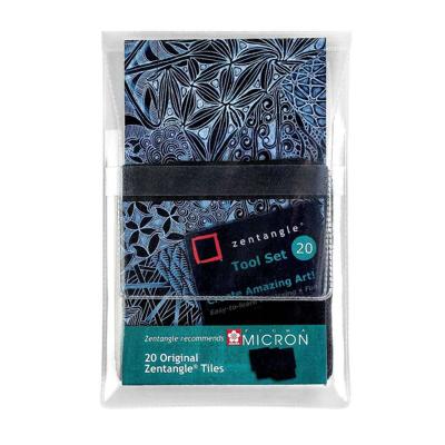 Tekenpapier Talens Sakura Zentangle Zwart 20 Onderdelen (20 Stuks)