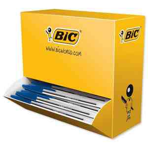 Balpen Bic Cristal blauw medium doos 90+10 gratis