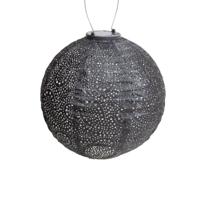 Round dia. 30 cm Paisley donker grijs lampion - Lumiz