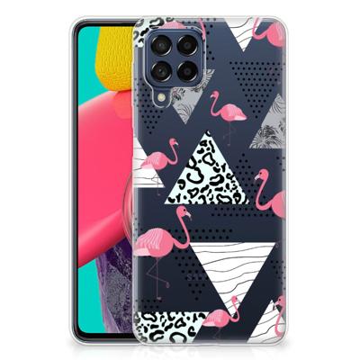 Samsung Galaxy M53 | TPU Hoesje | Flamingo Triangle