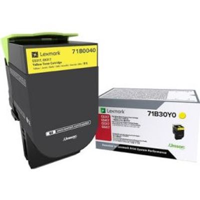 Lexmark 71B0040 Lasertoner Geel toners & lasercartridge