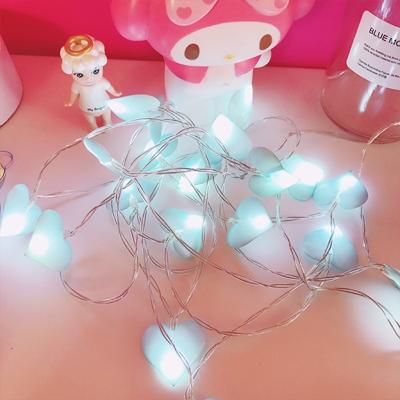 LED fee Lights Love Heart lantaarn navidad string verlichting vakantie verlichting slaapkamer Home decoracion 3m 20LEDs (blauw)