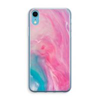 Roze explosie: iPhone XR Transparant Hoesje