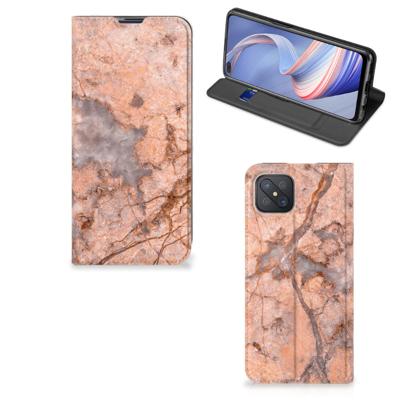OPPO Reno4 Z 5G | Standcase | Marmer Oranje