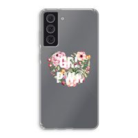 GRL PWR Flower: Samsung Galaxy S21 FE Transparant Hoesje