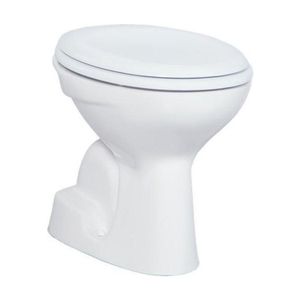 Toiletpot Staand BWS Caro Met Bidet Onder Aansluiting Wit