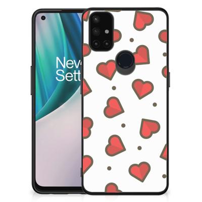 OnePlus Nord N10 5G Back Case Hearts
