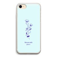 Bloom with grace: iPhone 7 Transparant Hoesje