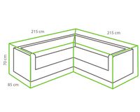 Loungehoek L bescherm hoes 215 x 85 x 70 cm Loungehoek L bescherm hoes 215 x 85 x 70 cm