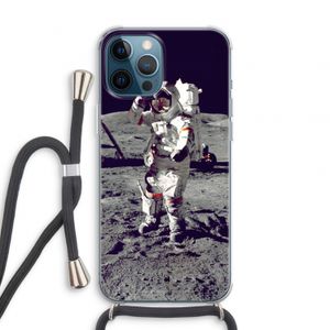 Spaceman: iPhone 12 Pro Transparant Hoesje met koord