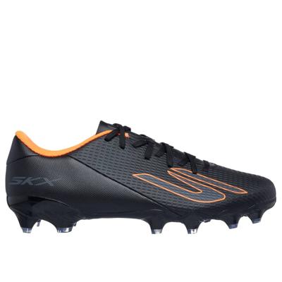 Skechers SKX_2 Academy Gras Voetbalschoenen (FG) Zwart Oranje
