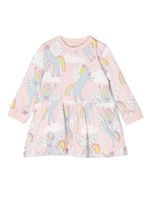 Stella McCartney Kids robe en coton à imprimé Rainbow Unicorn - Rose