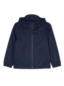 POLO RALPH LAUREN KIDS veste zippée à logo imprimé - Bleu