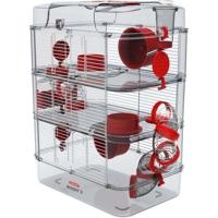 ZOLUX Rody3 trio 3-laags kooi - Voor hamsters, muizen en gerbils - L 41 x D 27 x H 53 cm - Grenadine