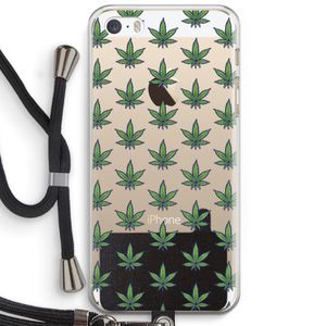 Weed: iPhone 5 / 5S / SE Transparant Hoesje met koord