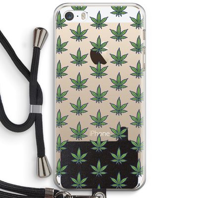Weed: iPhone 5 / 5S / SE Transparant Hoesje met koord