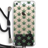 Weed: iPhone 5 / 5S / SE Transparant Hoesje met koord