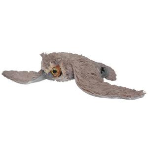 Nature Planet Pluche Oehoe uil - zachte pluche stof - knuffel vogel - vliegend - 40 cm