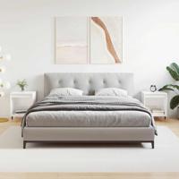 Nachtkastjes 2 st 40x35x50 cm bewerkt hout hoogglans wit