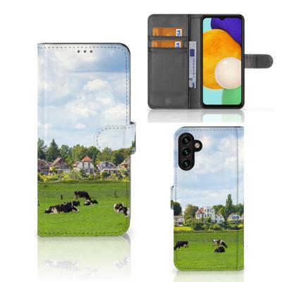 Samsung Galaxy A04s | Samsung Galaxy A13 5G | Telefoonhoesje | Met pasjeshouder | Koeien