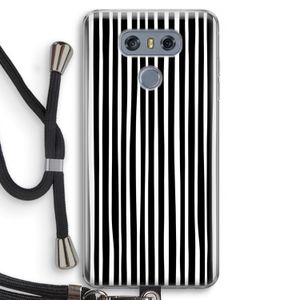 Stripes: LG G6 Transparant Hoesje met koord
