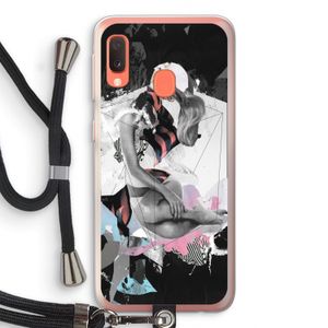 Camouflage de sommeil: Samsung Galaxy A20e Transparant Hoesje met koord