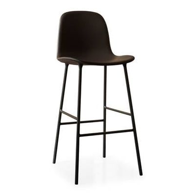 Normann Copenhagen Form Barkruk High 75 cm - Staal - Zwart
